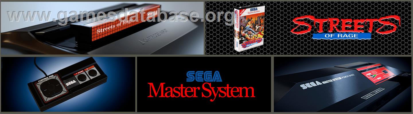 Streets Of Rage - Sega Master System - Artwork - Marquee