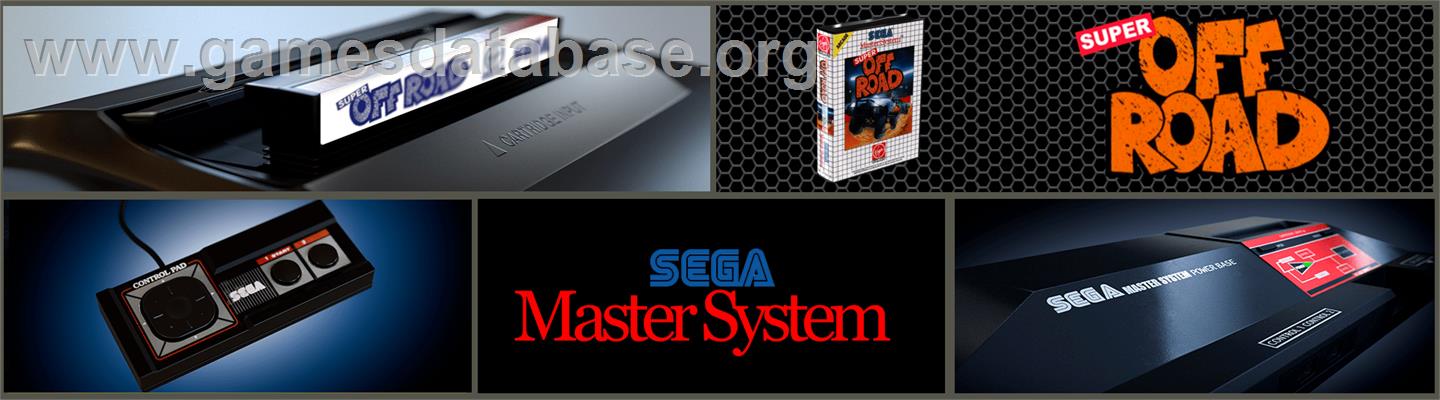 Super Off Road - Sega Master System - Artwork - Marquee