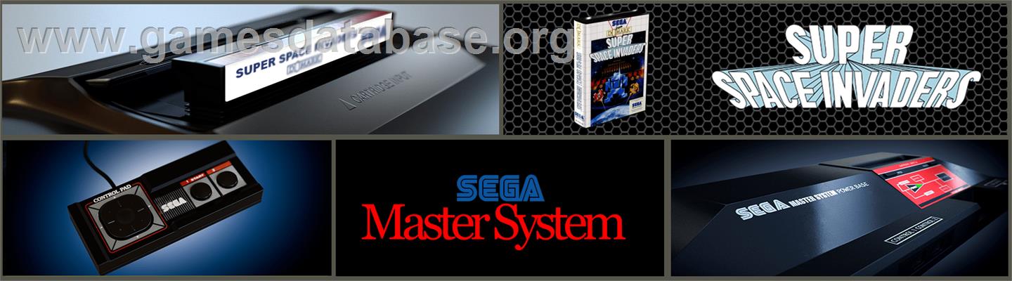 Super Space Invaders - Sega Master System - Artwork - Marquee