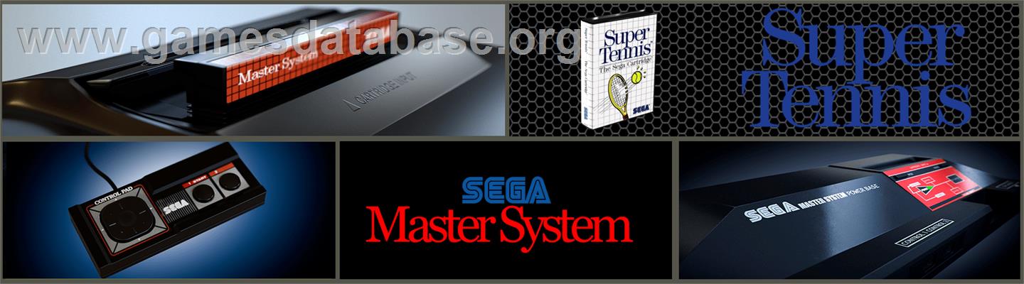 Super Tennis - Sega Master System - Artwork - Marquee