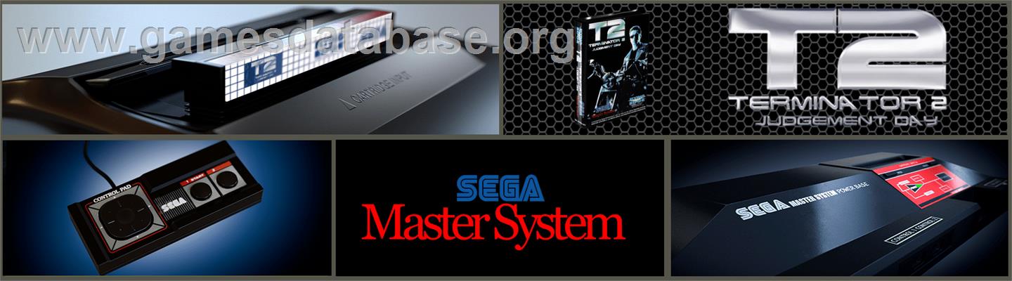 Terminator 2 - Judgment Day - Sega Master System - Artwork - Marquee