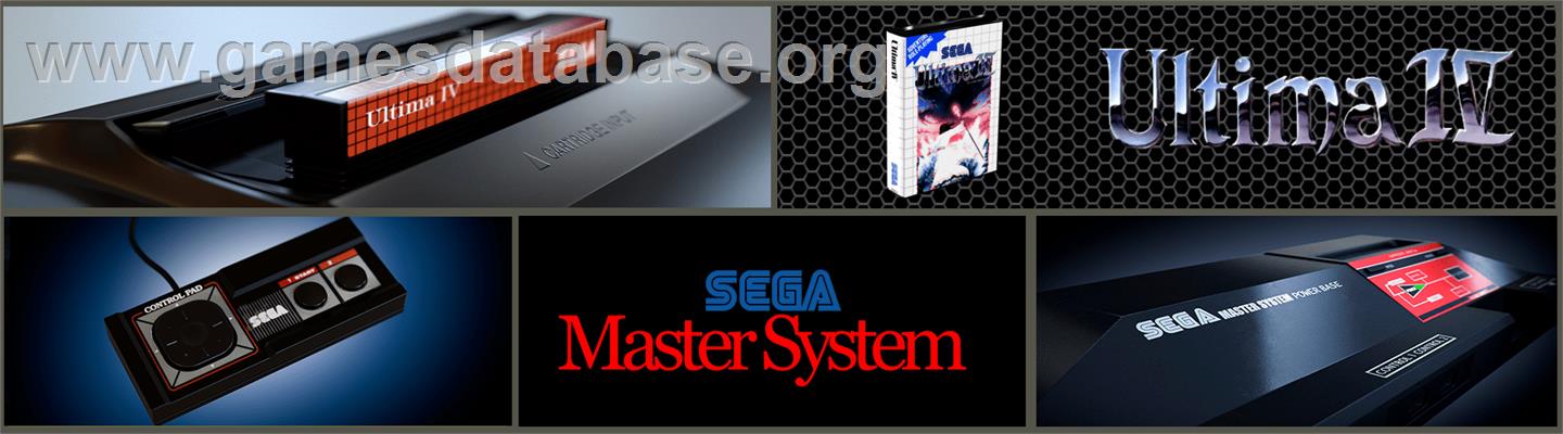 Ultima 4 - Quest Of The Avatar - Sega Master System - Artwork - Marquee