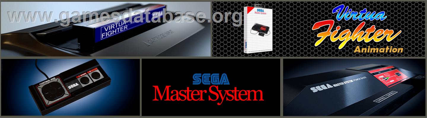 Virtua Fighter Animation - Sega Master System - Artwork - Marquee