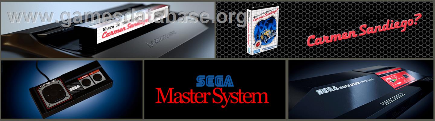 Where in the World is Carmen Sandiego - Sega Master System - Artwork - Marquee