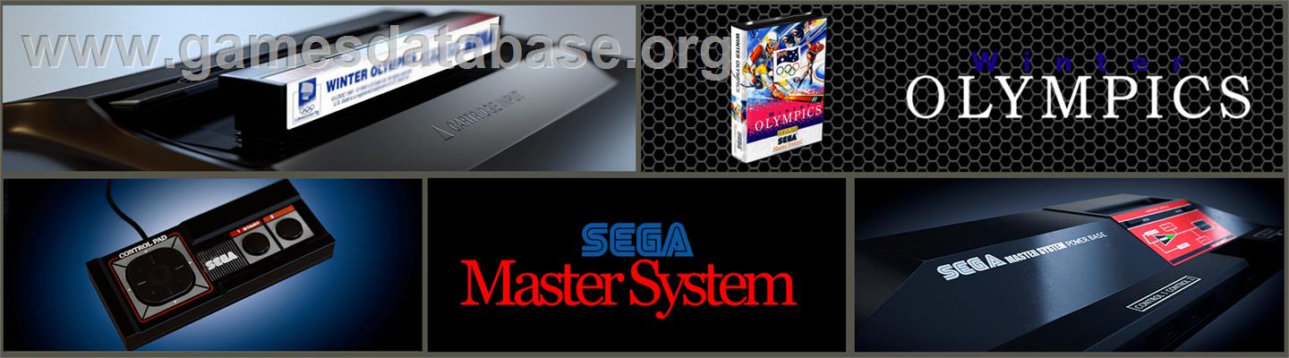 Winter Olympics: Lillehammer '94 - Sega Master System - Artwork - Marquee