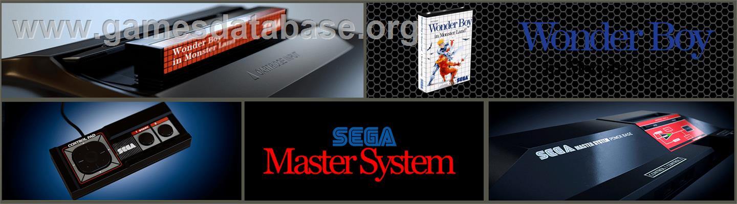 Wonder Boy in Monster Land - Sega Master System - Artwork - Marquee