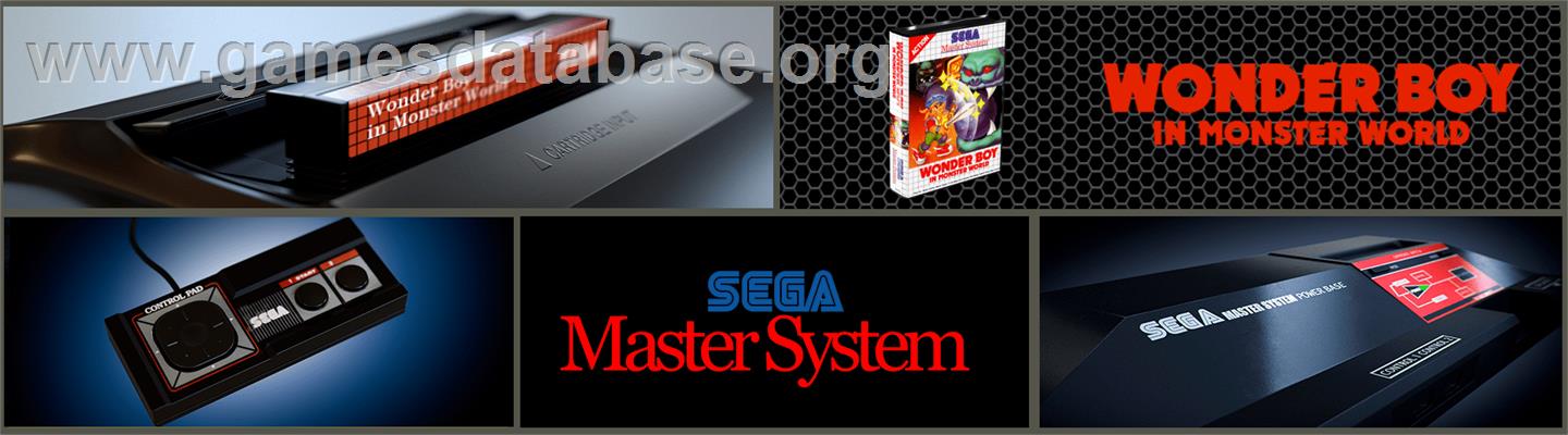 Wonder Boy in Monster World - Sega Master System - Artwork - Marquee