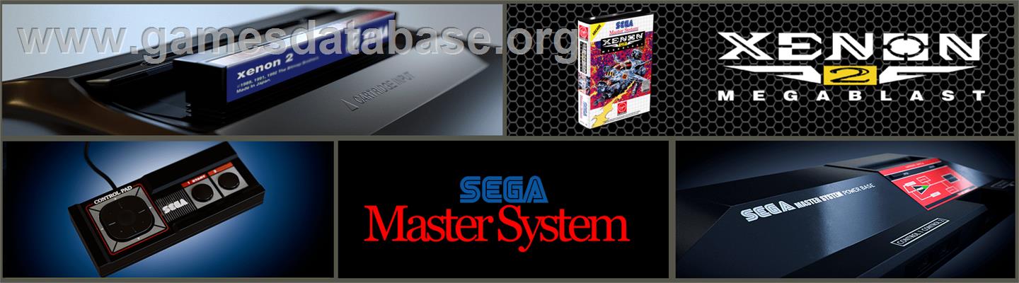 Xenon 2: Megablast - Sega Master System - Artwork - Marquee