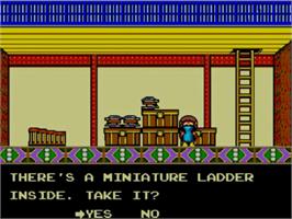 In game image of Alex Kidd: High-Tech World on the Sega Master System.