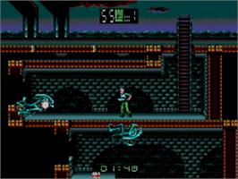 In game image of Alien³ on the Sega Master System.