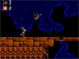 In game image of Astérix and the Great Rescue on the Sega Master System.