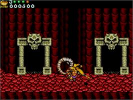 In game image of Battle Toads in Battlemaniacs on the Sega Master System.