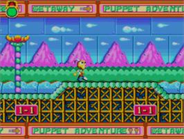 In game image of Dynamite Headdy on the Sega Master System.