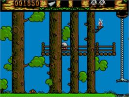 In game image of Fantastic Adventures of Dizzy on the Sega Master System.