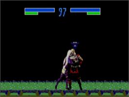 In game image of Mortal Kombat 3 on the Sega Master System.