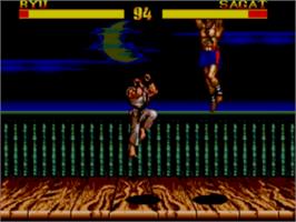 In game image of Street Fighter II' - Champion Edition on the Sega Master System.