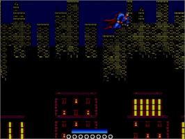 In game image of Superman - The Man Of Steel on the Sega Master System.