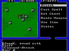 In game image of Ultima 4 - Quest Of The Avatar on the Sega Master System.