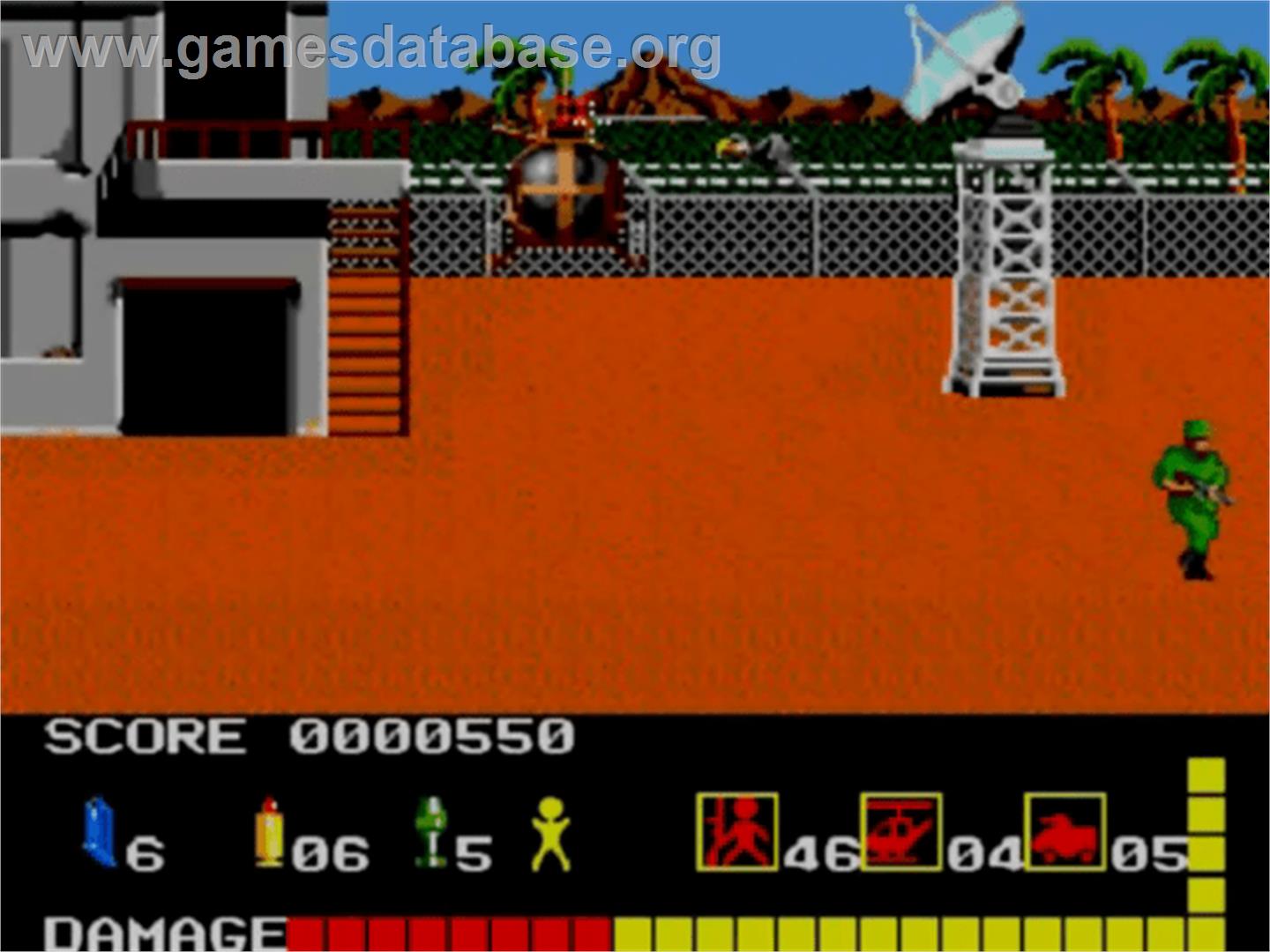 Operation Wolf - Sega Master System - Artwork - In Game