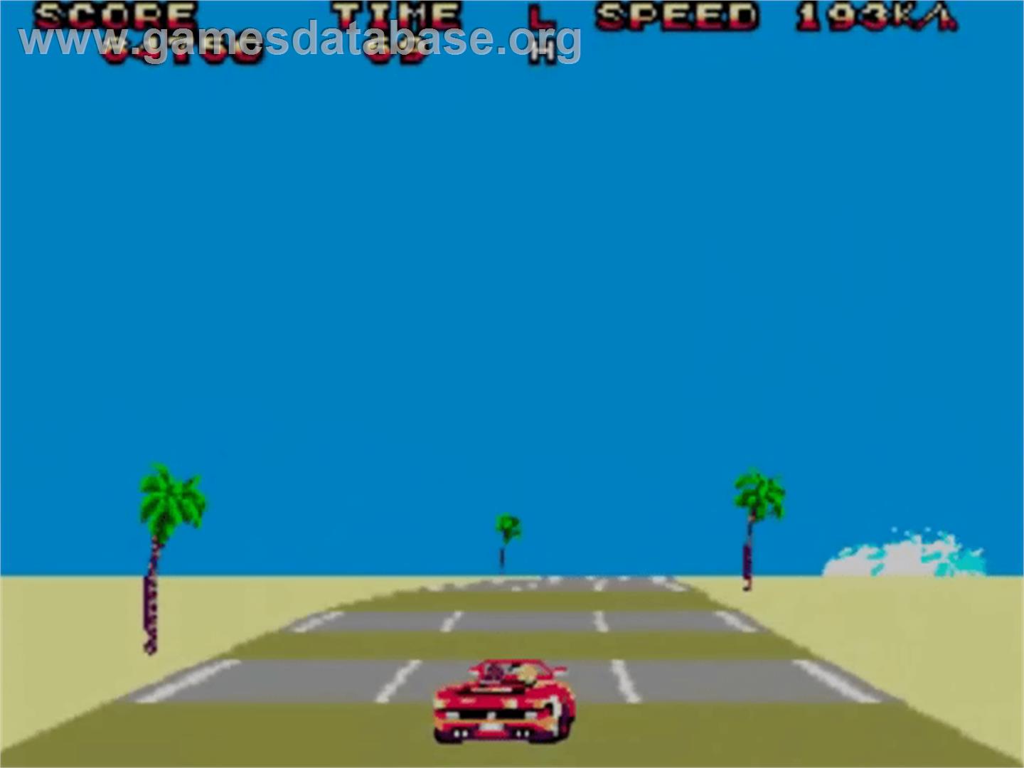 Out Run 3-D - Sega Master System - Artwork - In Game