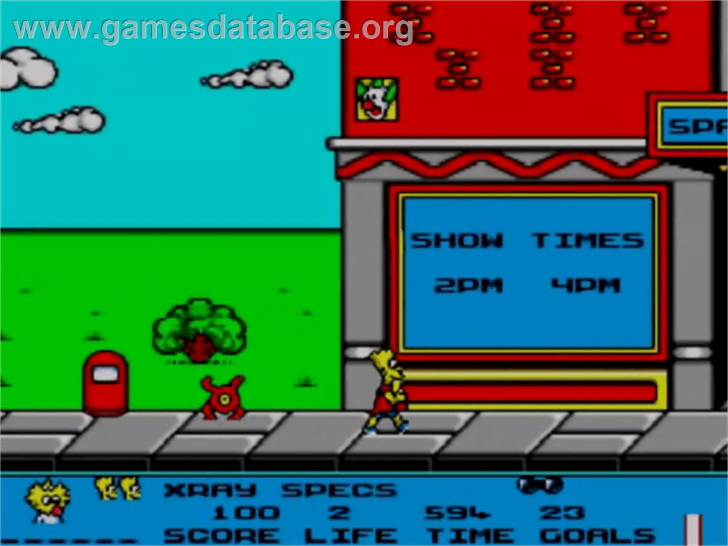 Simpsons: Bart vs. the Space Mutants - Sega Master System - Artwork - In Game