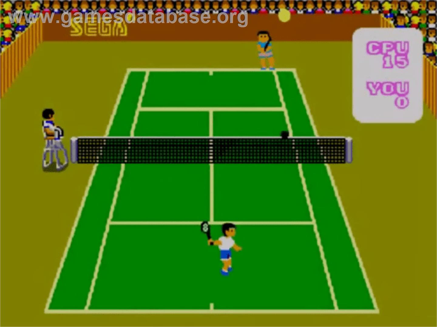Super Tennis - Sega Master System - Artwork - In Game