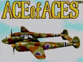 Title screen of Ace of Aces on the Sega Master System.