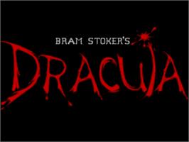 Title screen of Bram Stoker's Dracula on the Sega Master System.