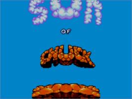 Title screen of Chuck Rock 2 - Son Of Chuck on the Sega Master System.