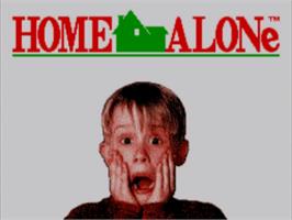 Title screen of Home Alone on the Sega Master System.