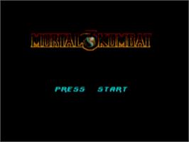 Title screen of Mortal Kombat 3 on the Sega Master System.