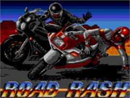 Title screen of Road Rash on the Sega Master System.