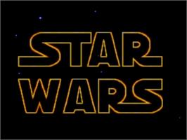 Title screen of Star Wars on the Sega Master System.