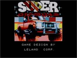 Title screen of Super Off Road on the Sega Master System.