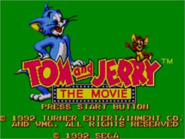 Title screen of Tom And Jerry - The Movie on the Sega Master System.