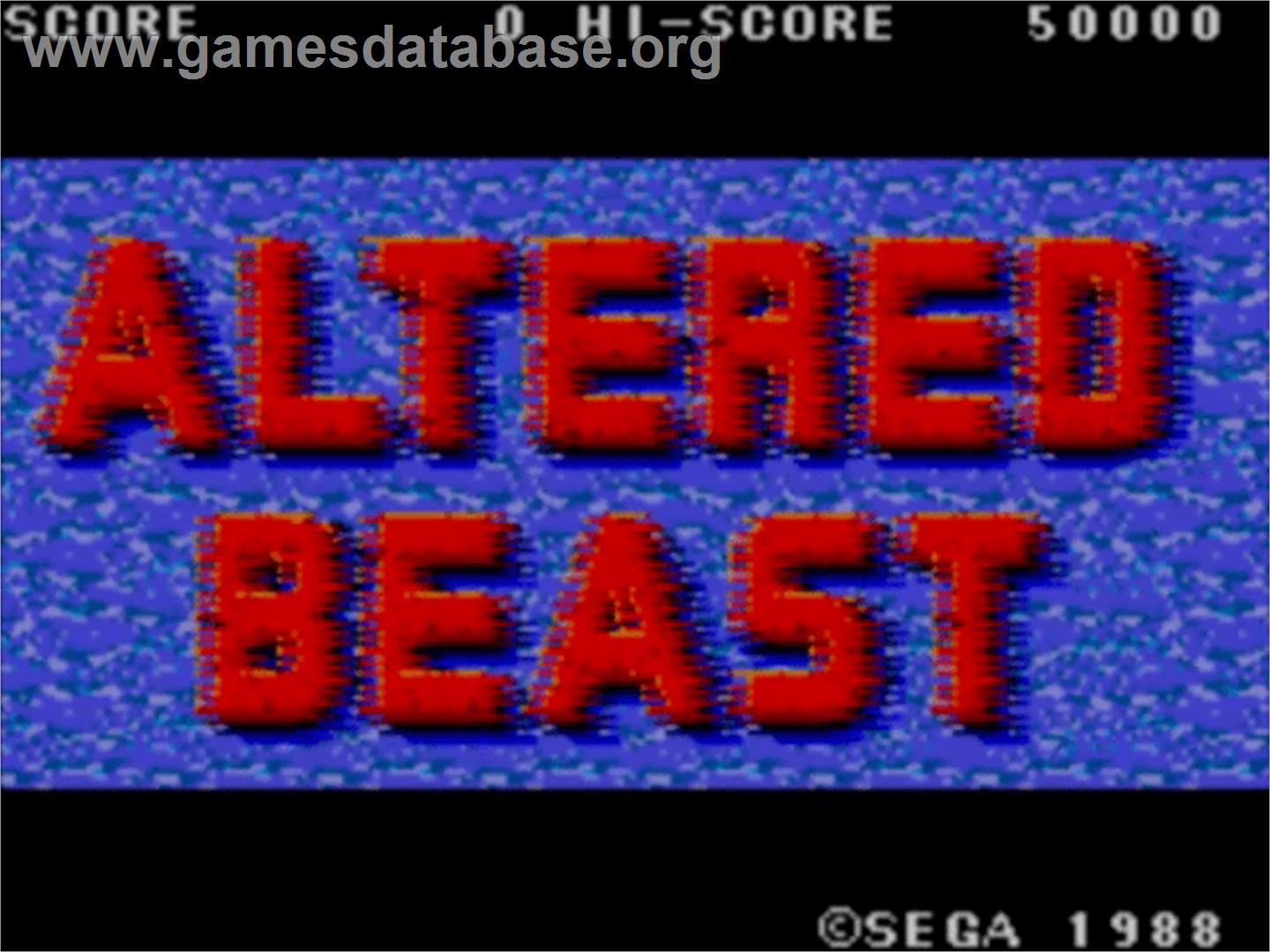 Altered Beast - Sega Master System - Artwork - Title Screen
