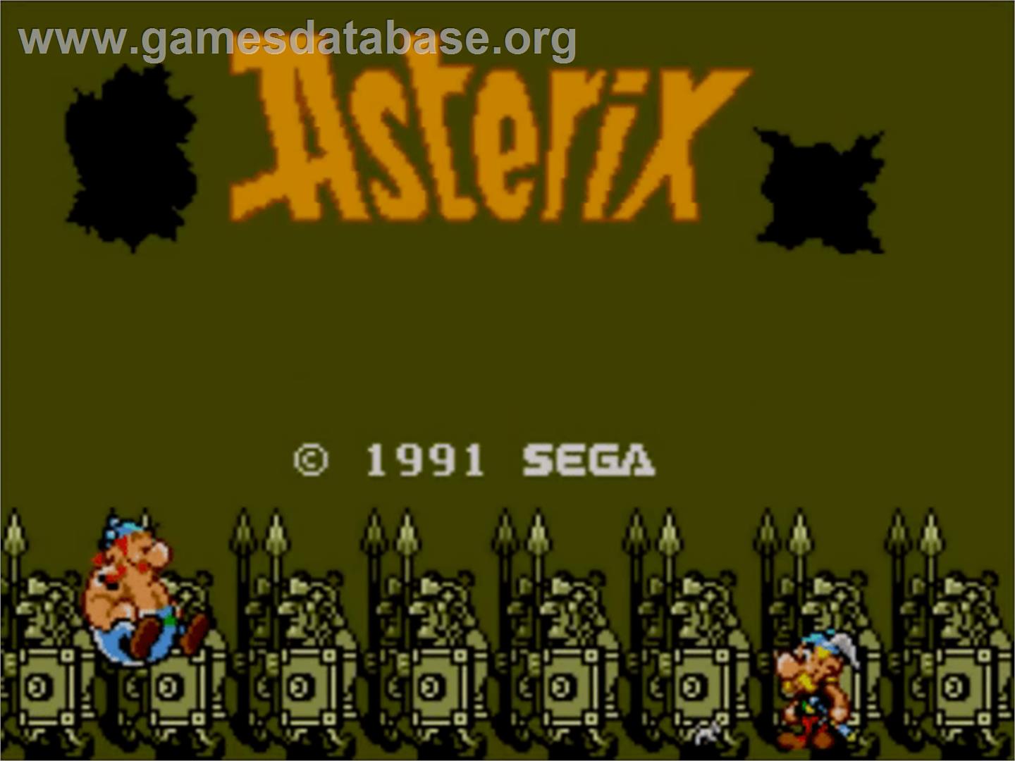 Asterix - Sega Master System - Artwork - Title Screen