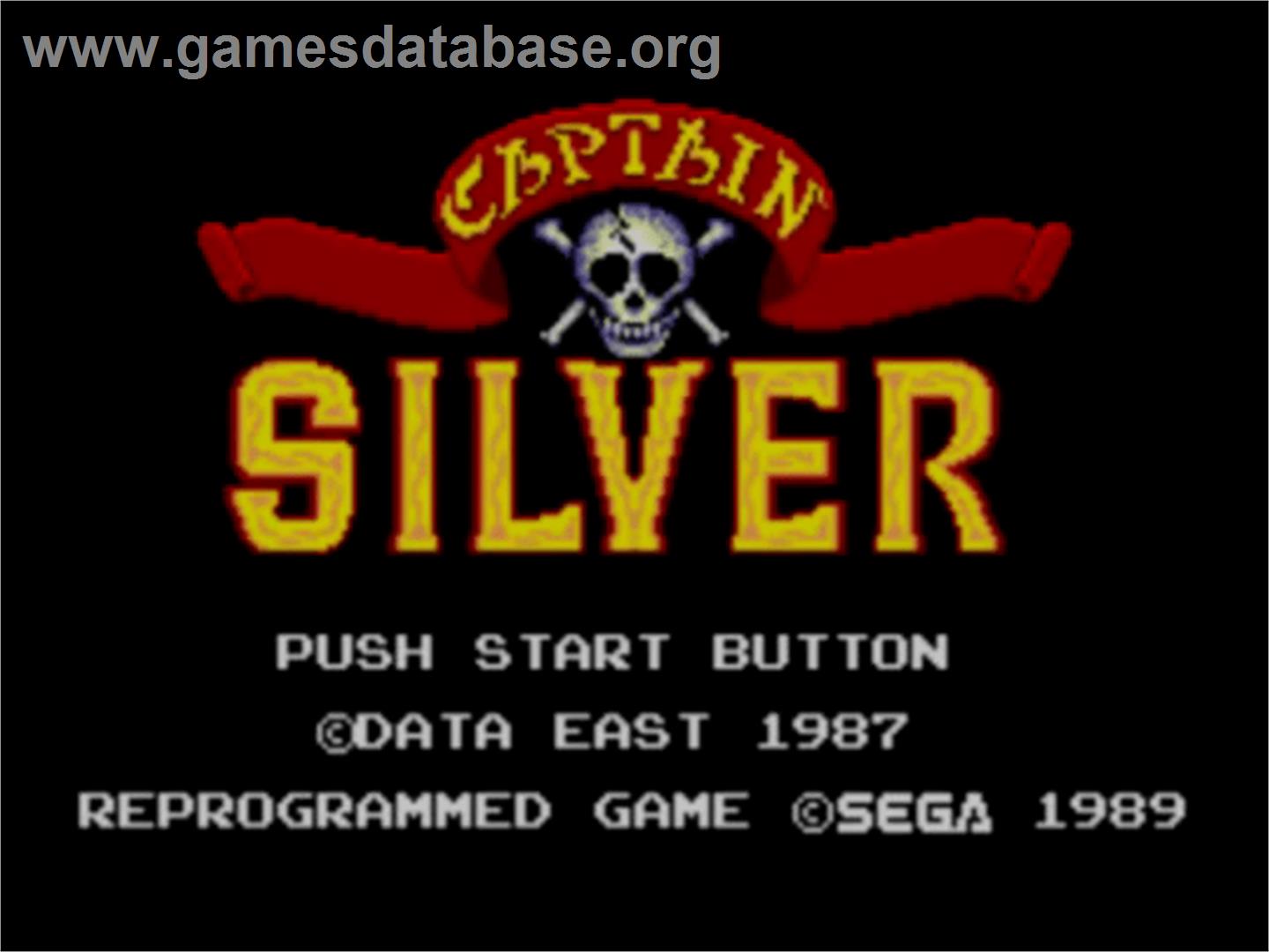 Captain Silver - Sega Master System - Artwork - Title Screen