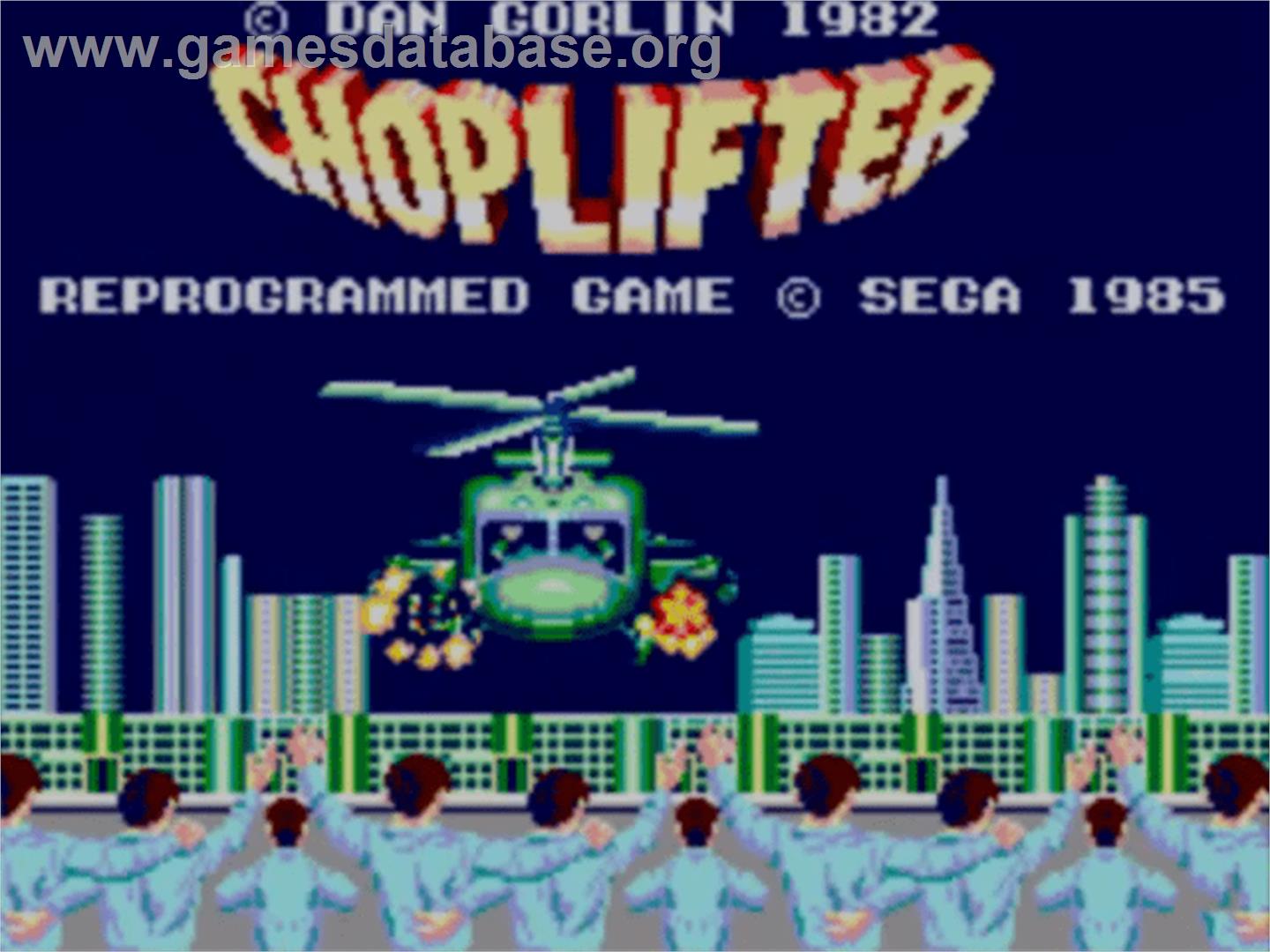 Choplifter - Sega Master System - Artwork - Title Screen