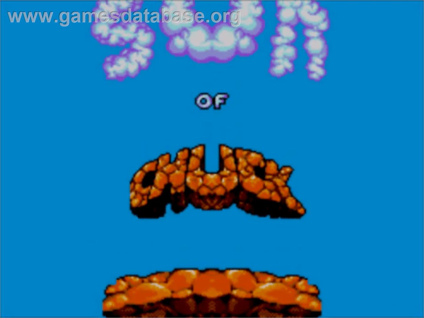 Chuck Rock 2: Son of Chuck - Sega Master System - Artwork - Title Screen