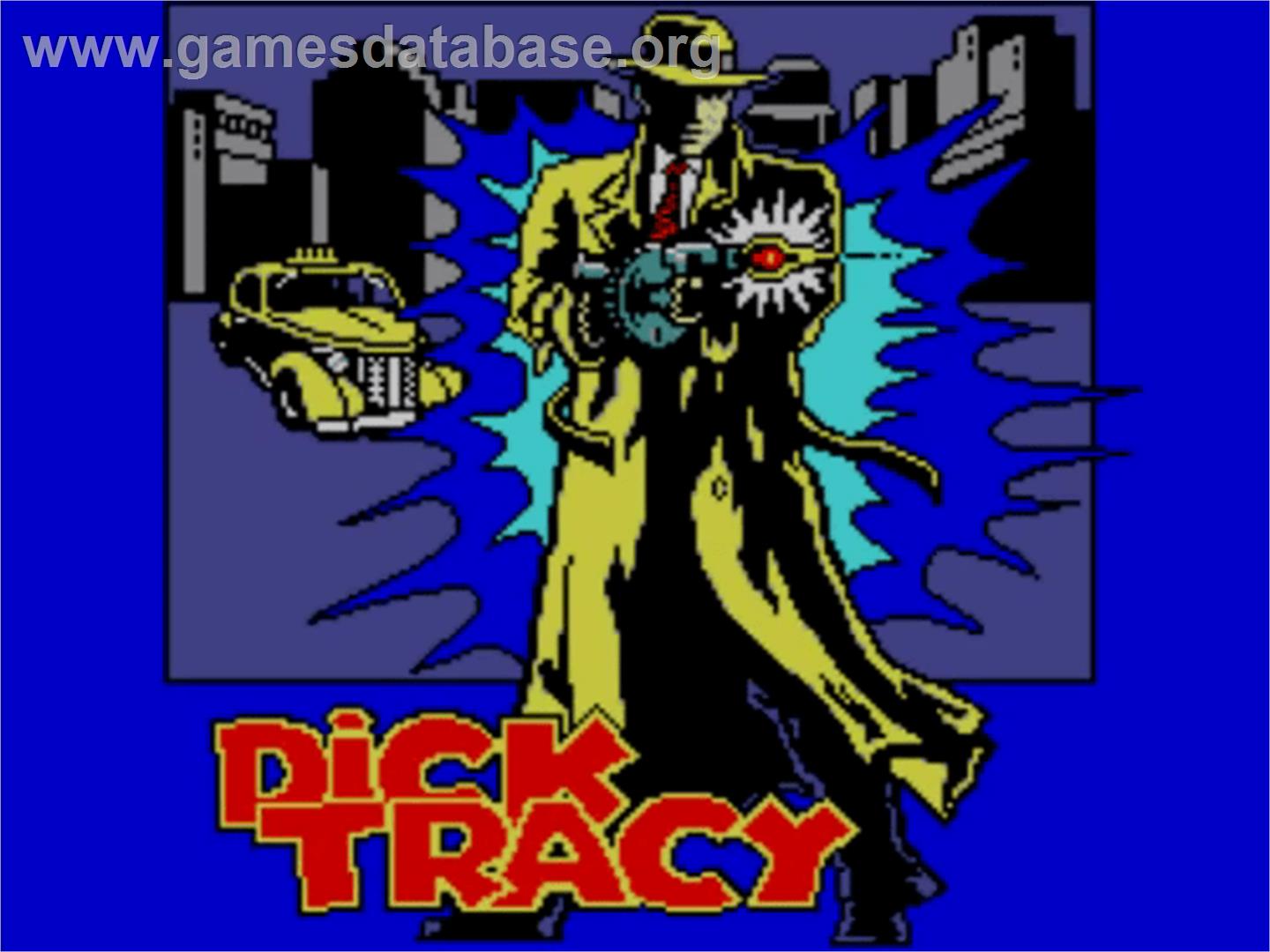 Dick Tracy - Sega Master System - Artwork - Title Screen
