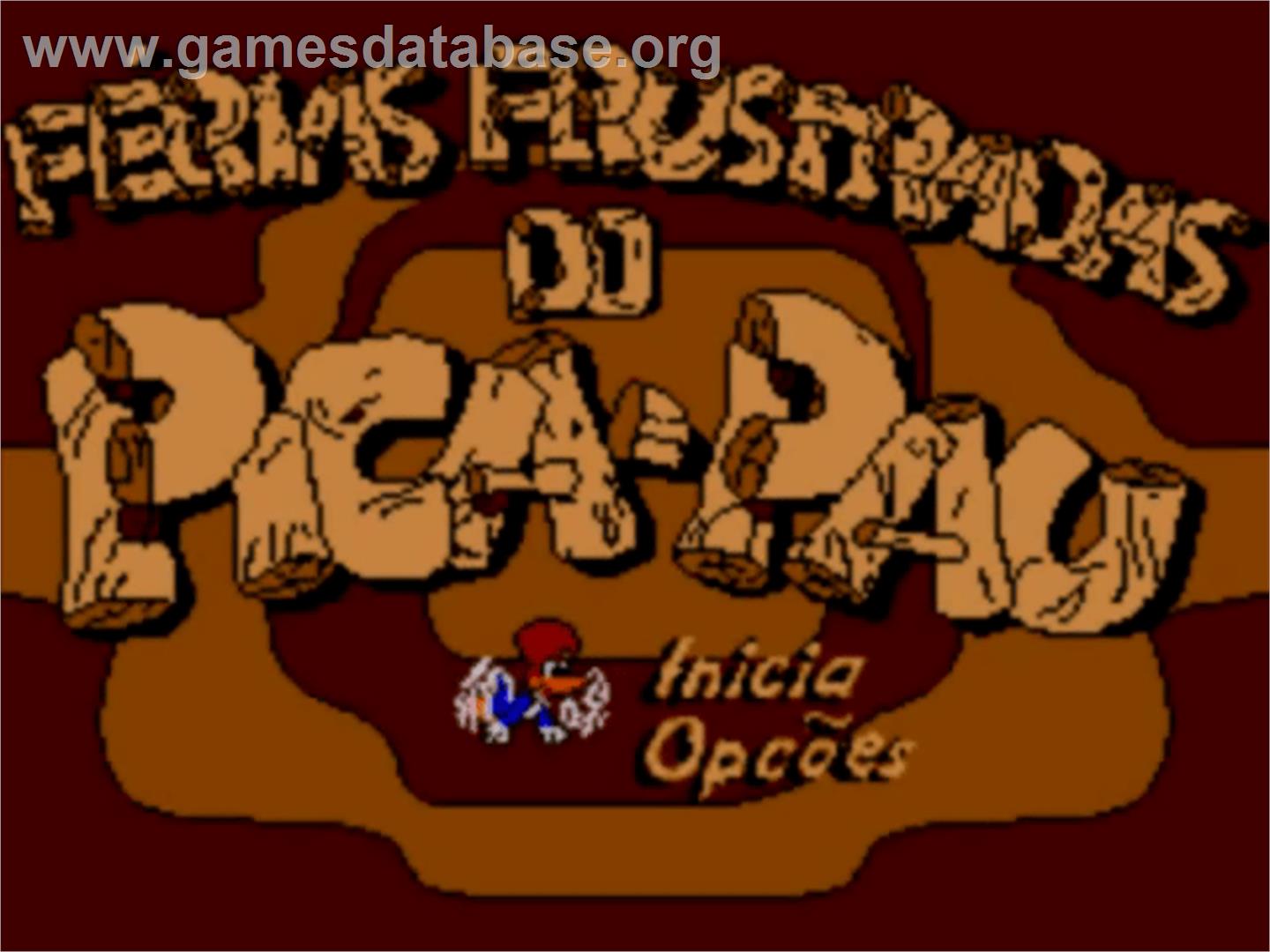 Férias Frustradas do Pica-Pau - Sega Master System - Artwork - Title Screen