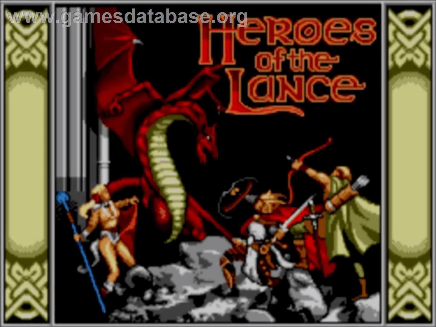 Heroes Of The Lance - Sega Master System - Artwork - Title Screen