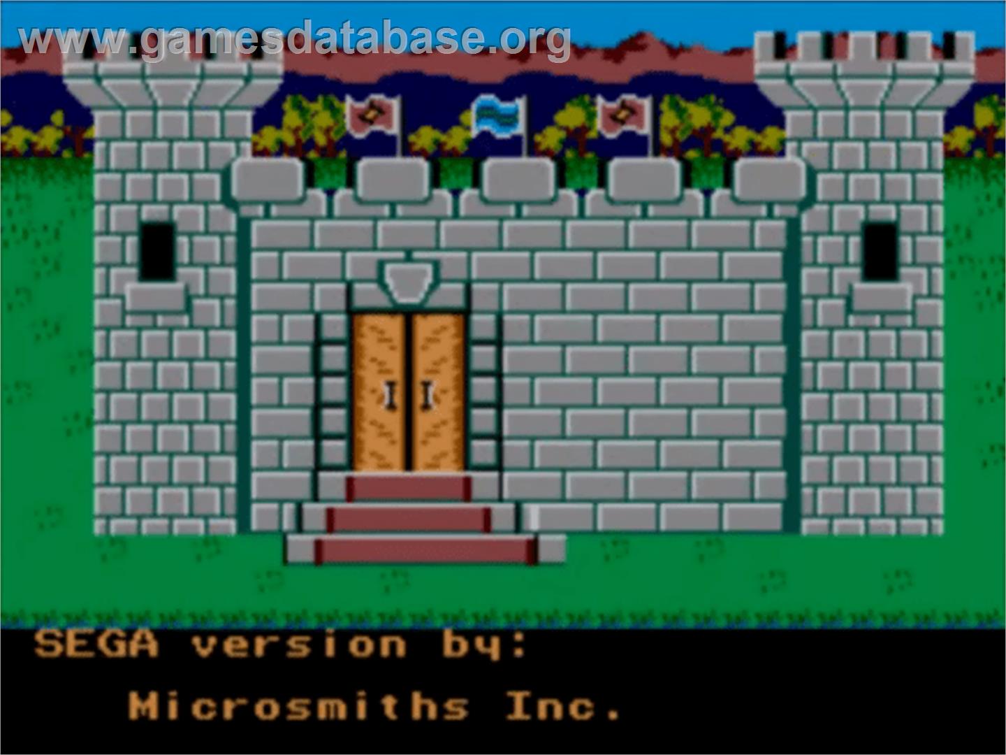 King's Quest - Quest For The Crown - Sega Master System - Artwork - Title Screen