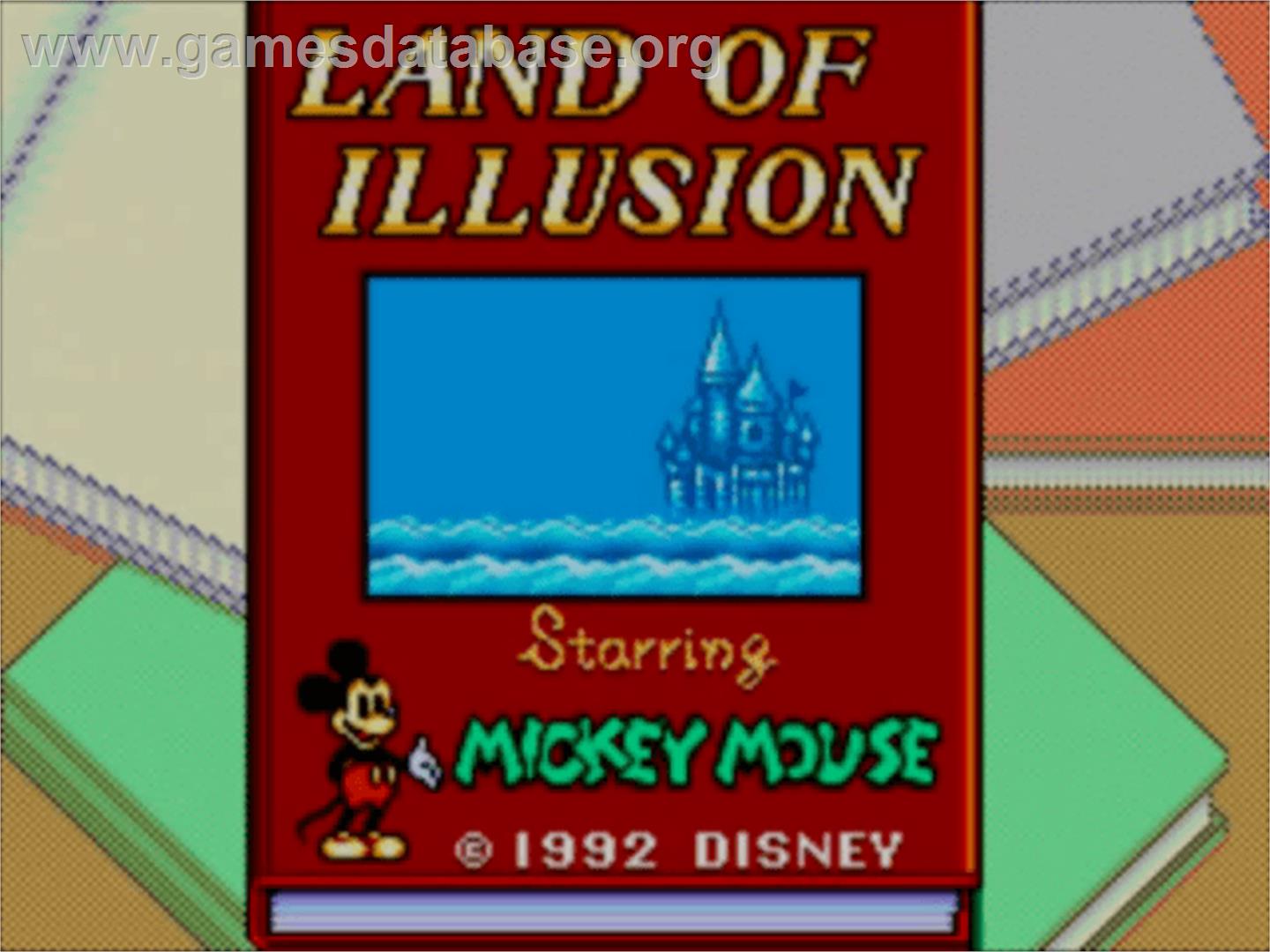 Land of Illusion starring Mickey Mouse - Sega Master System - Artwork - Title Screen