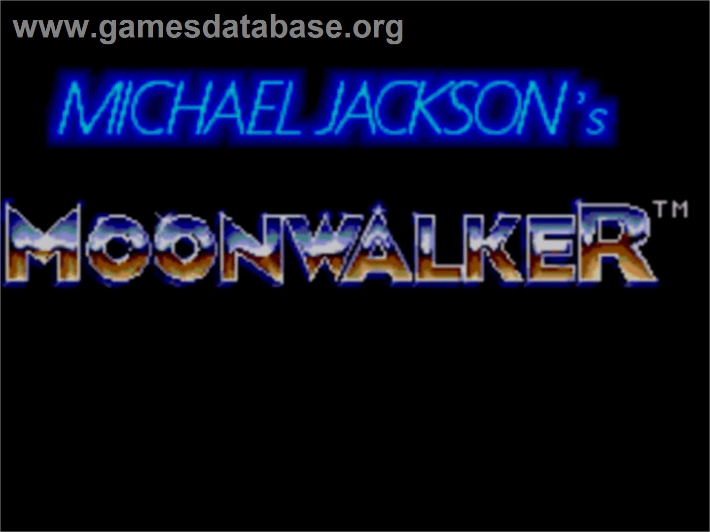 Michael Jackson's Moonwalker - Sega Master System - Artwork - Title Screen
