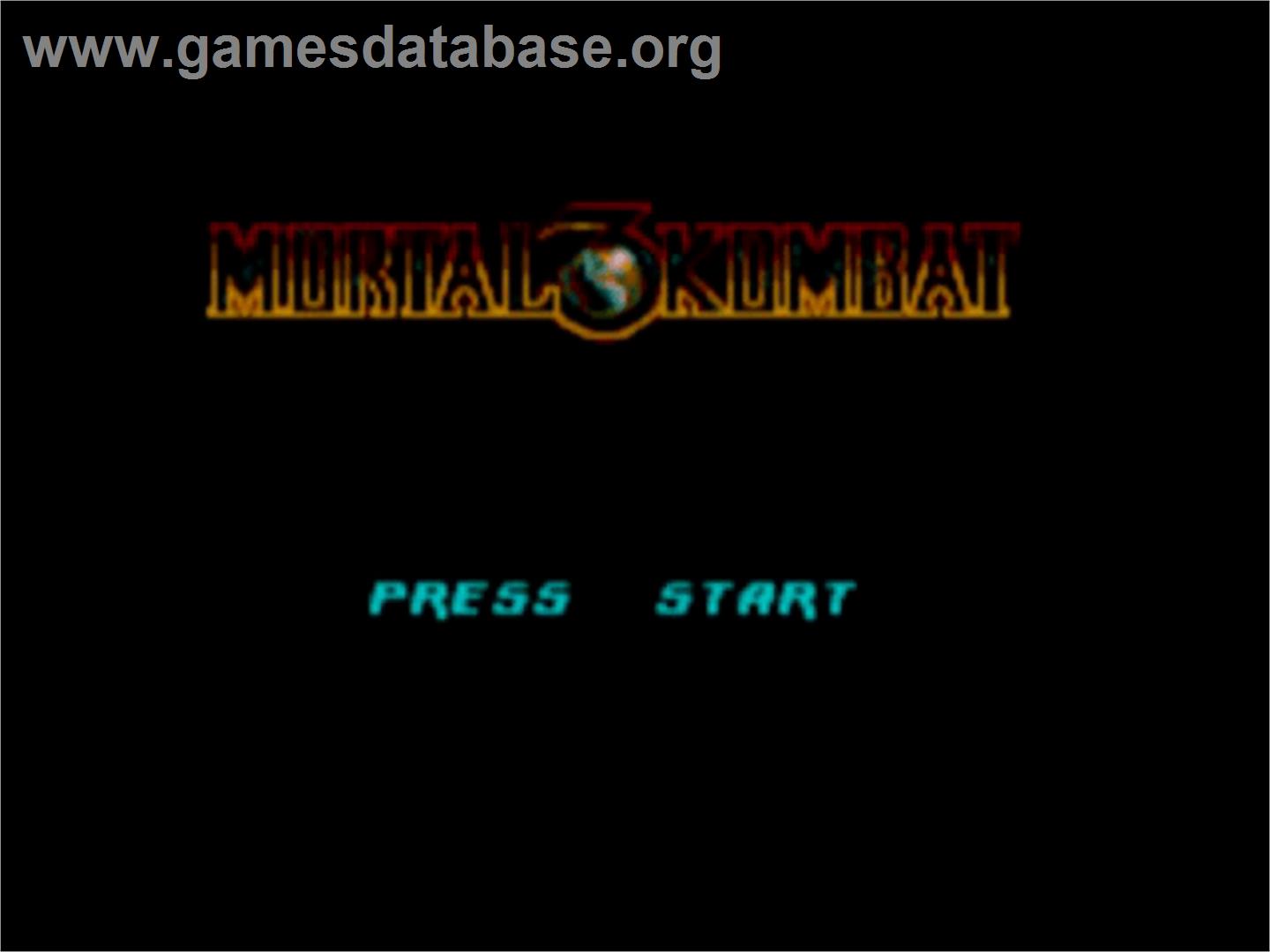 Mortal Kombat 3 - Sega Master System - Artwork - Title Screen