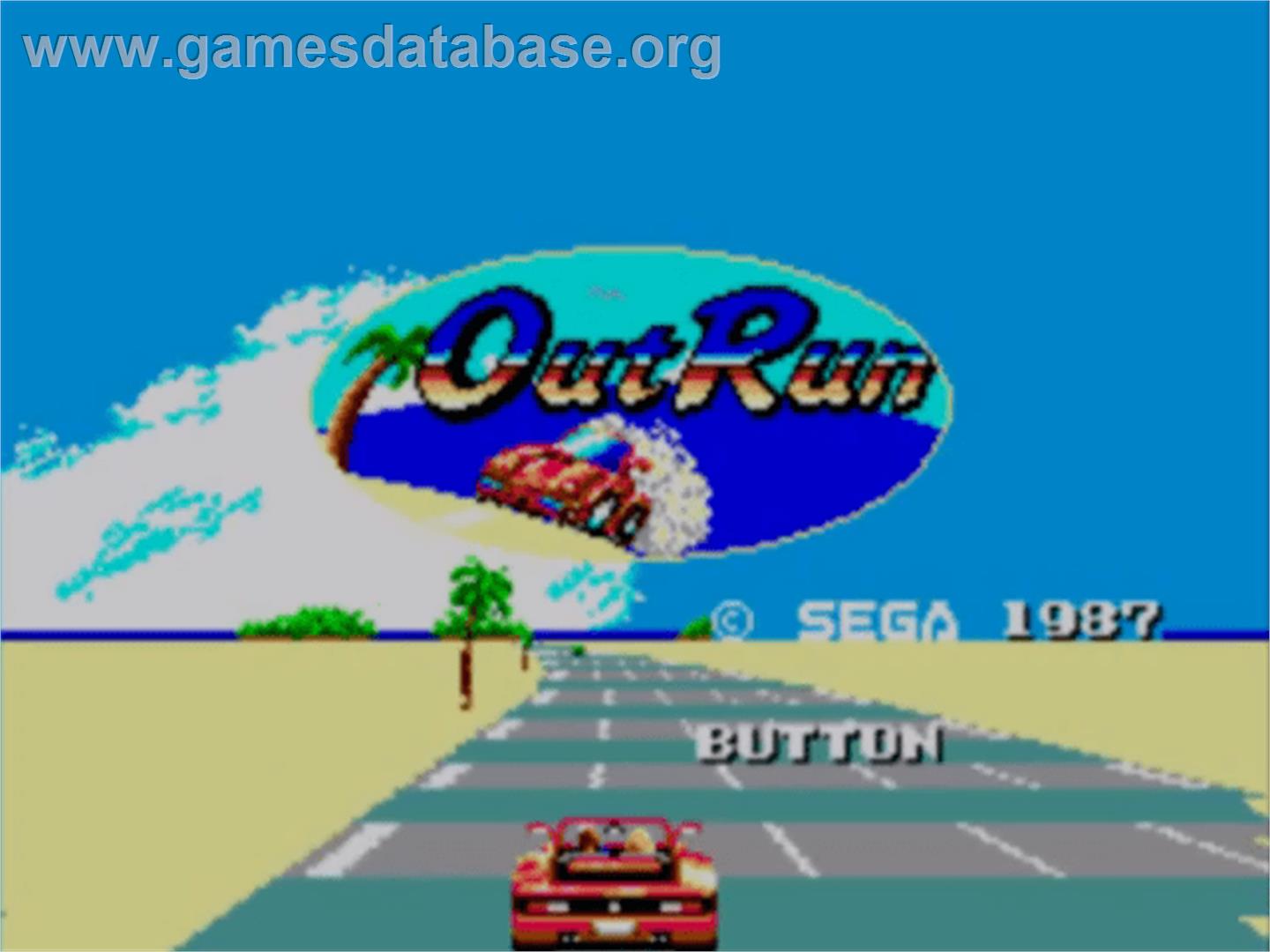 Out Run - Sega Master System - Artwork - Title Screen