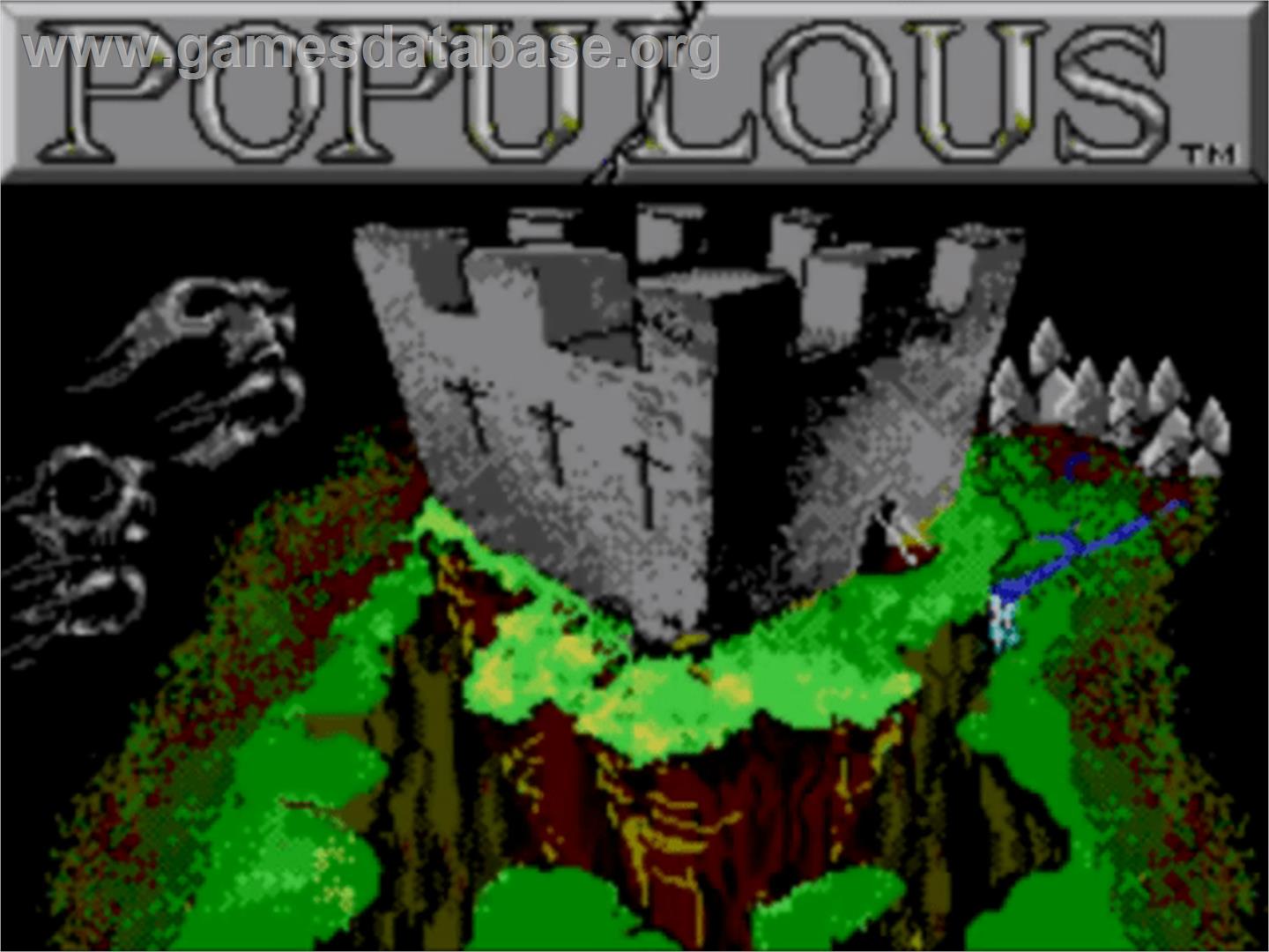 Populous - Sega Master System - Artwork - Title Screen