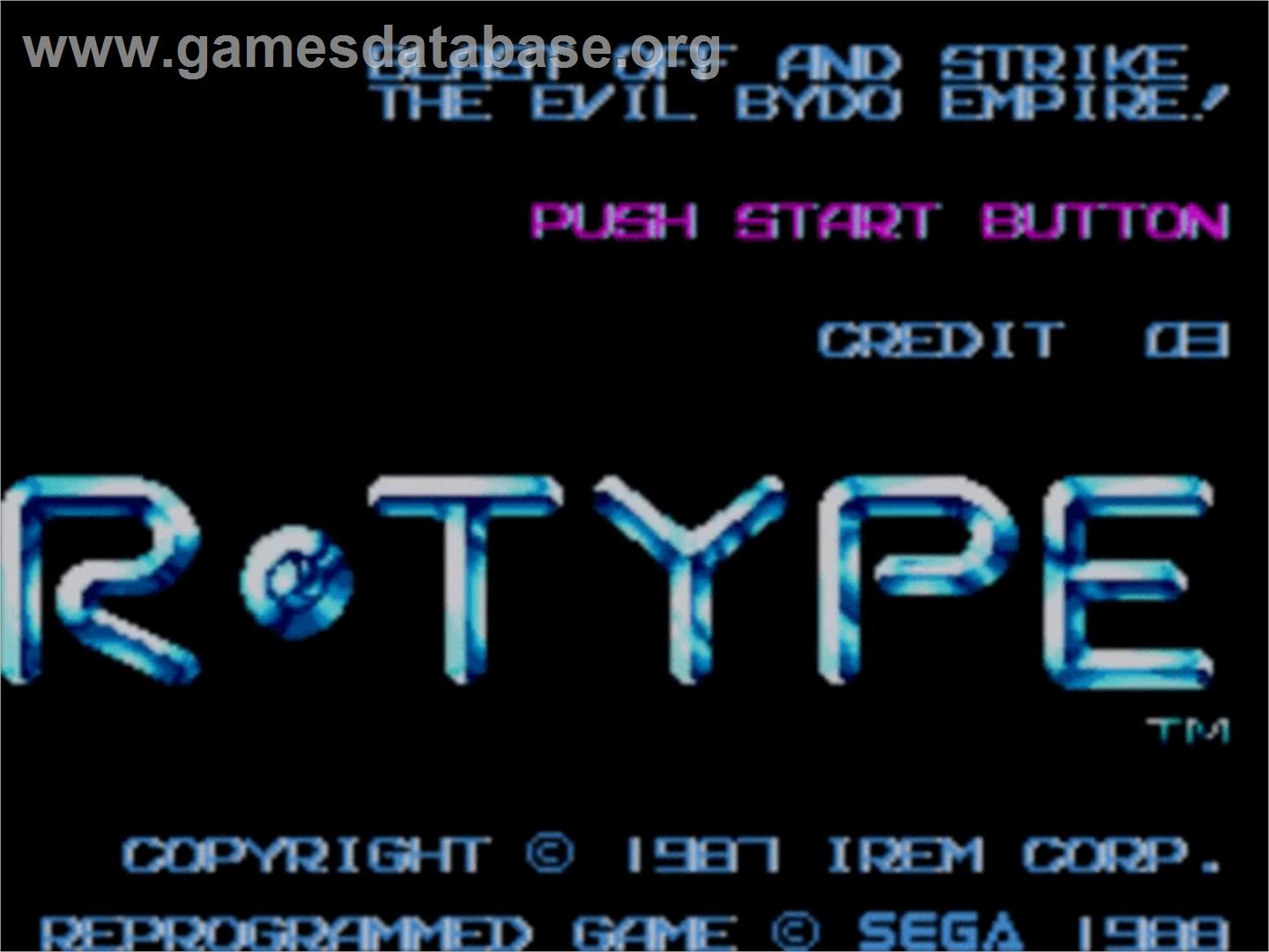 R-Type - Sega Master System - Artwork - Title Screen